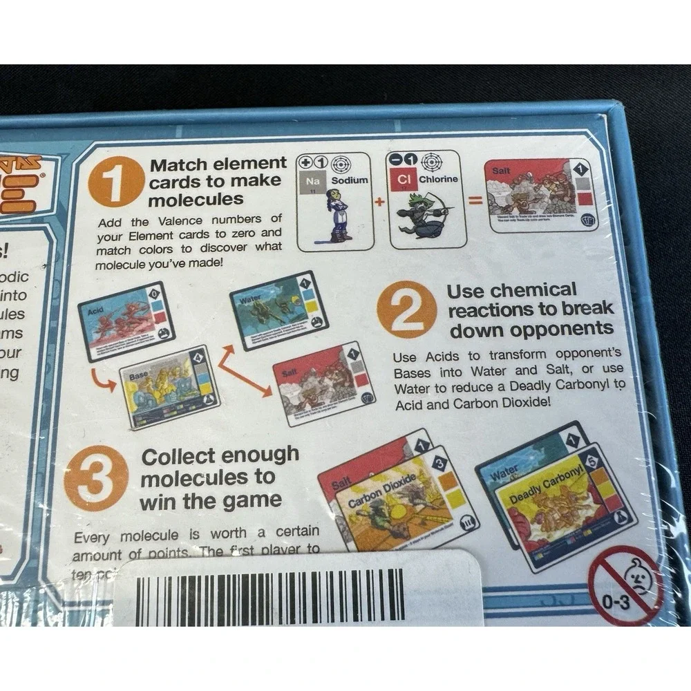 Science Ninjas Valence Card Game Advanced Chemistry New Sealed Package